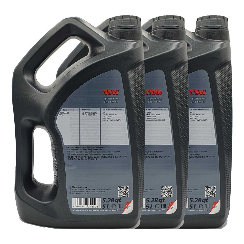 Fuchs Titan Supersyn 5W-30 3x5 Liter