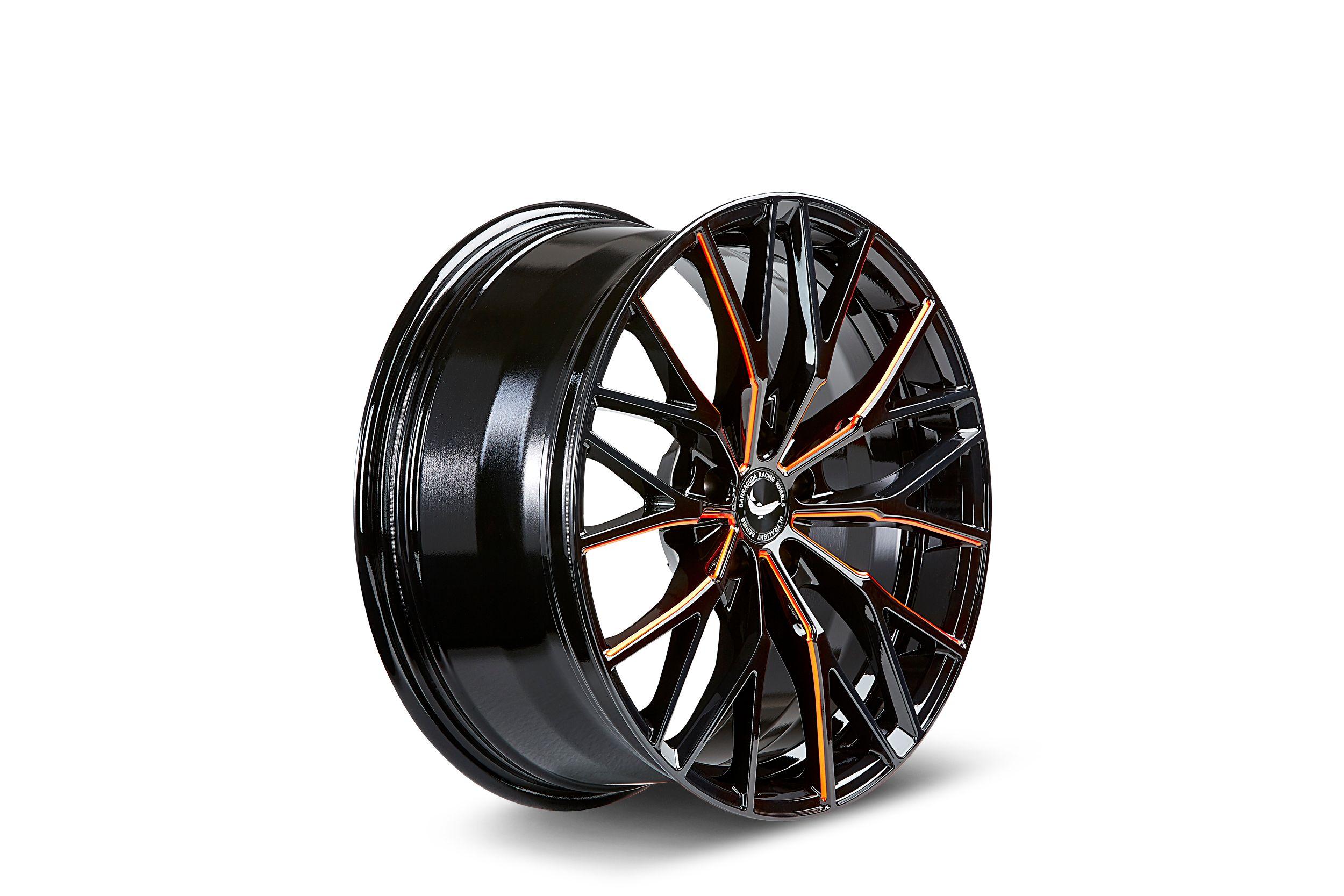 BARRACUDA PROJECT 3.0 black gloss flashorange 10.0Jx20 5x112 ET18