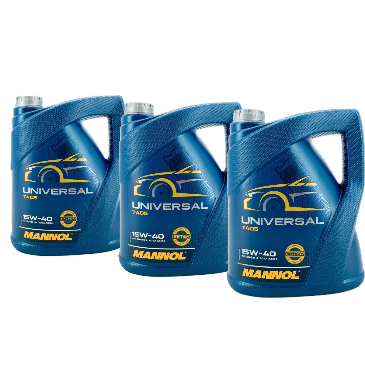 Mannol Universal 15W-40 3x5 Liter