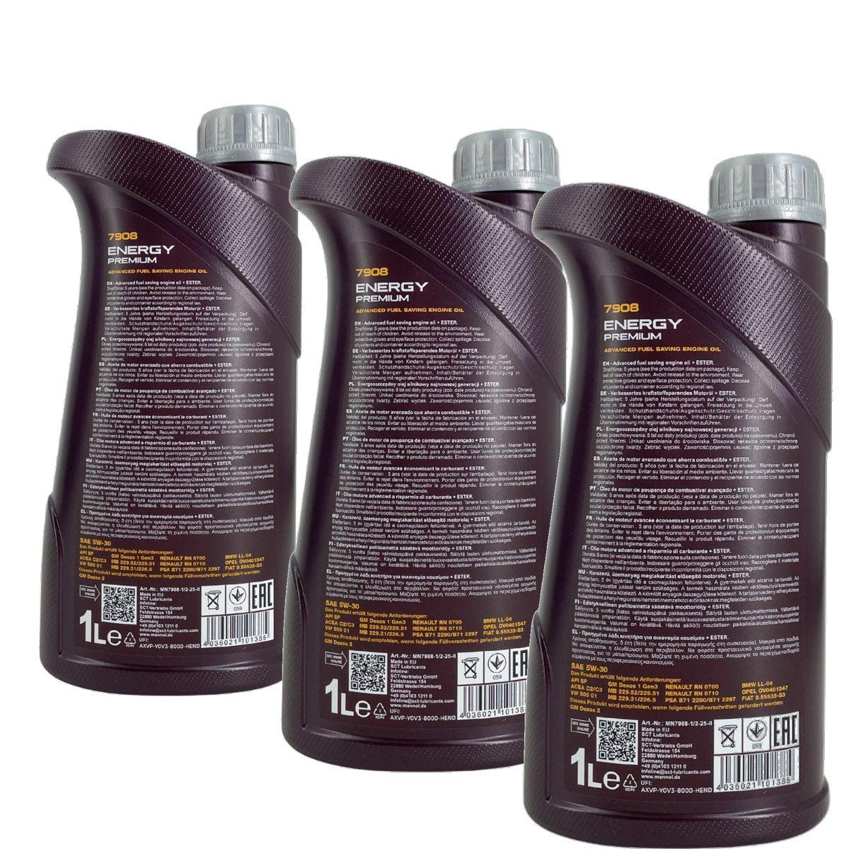 Mannol Energy Premium 5W-30 3x1 Liter