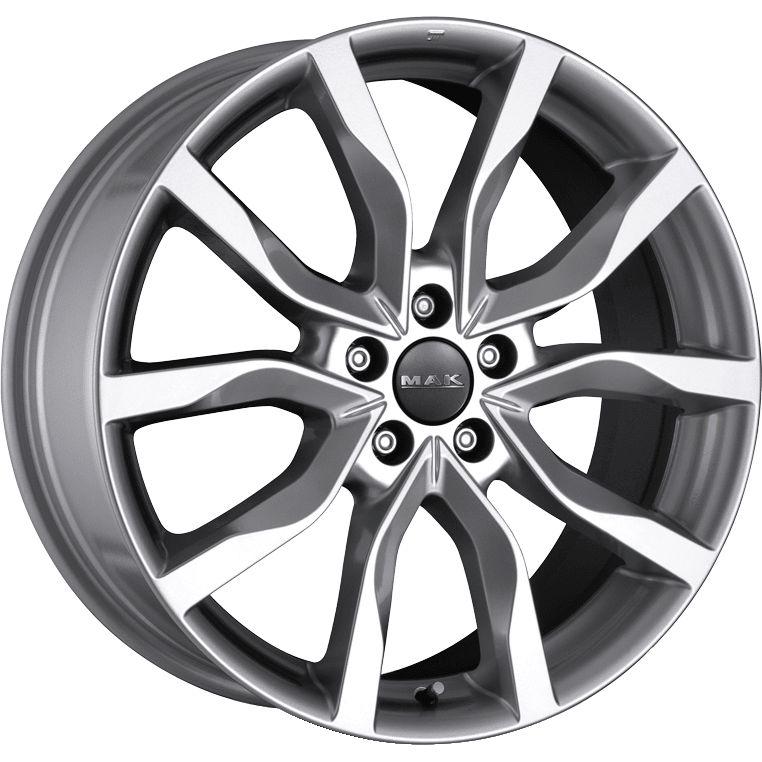 MAK HIGHLANDS silver 9.0Jx19 5x120 ET53