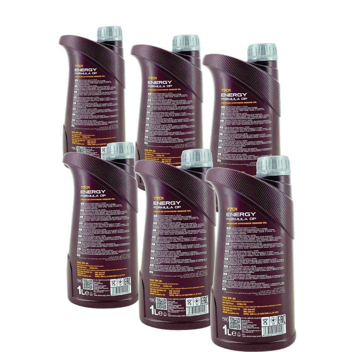 Mannol Energy Formula OP 5W-30 6x1 Liter