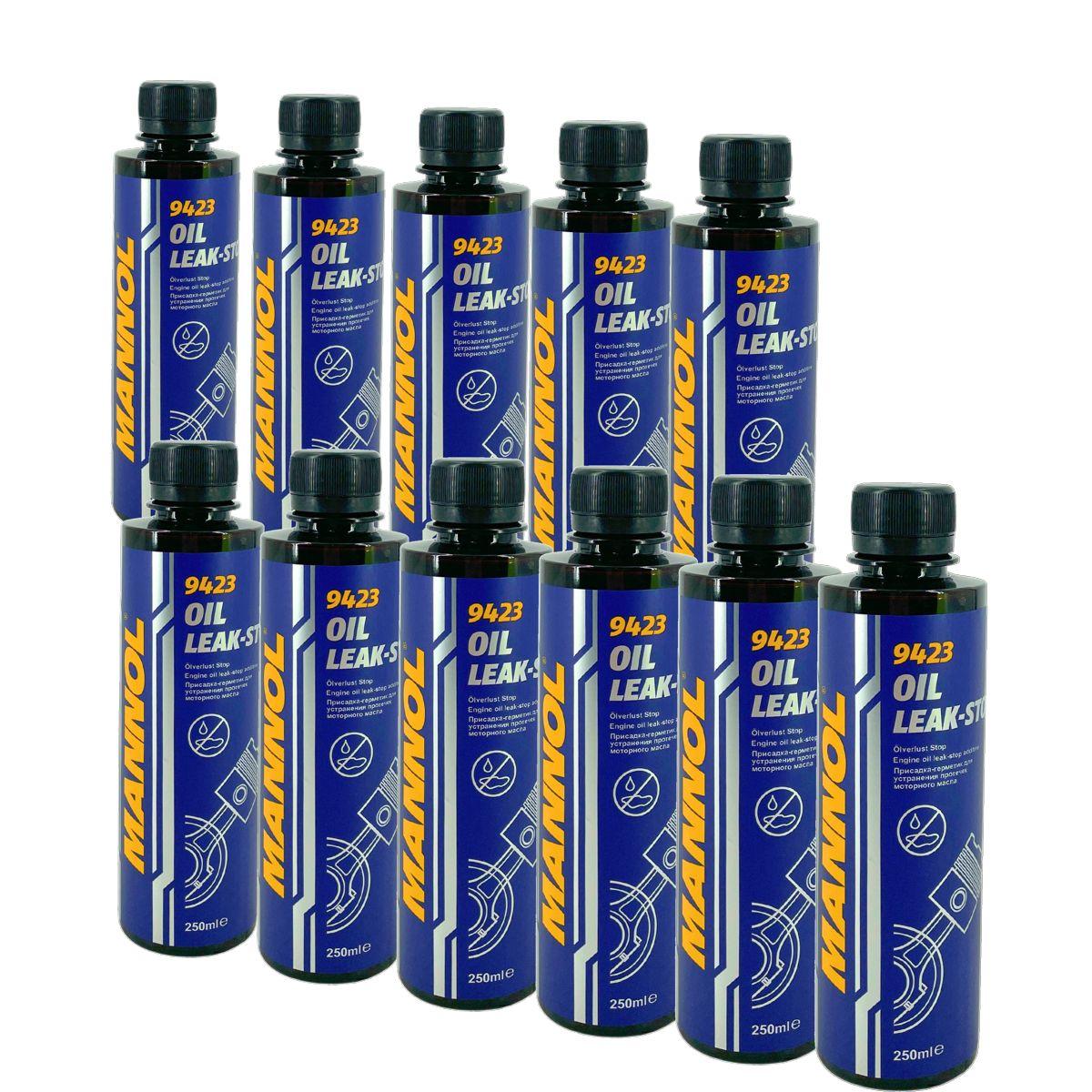 Mannol Oil Leak-Stop Motordichtmittel Ölverlust-Stop Additiv 11x250 ML