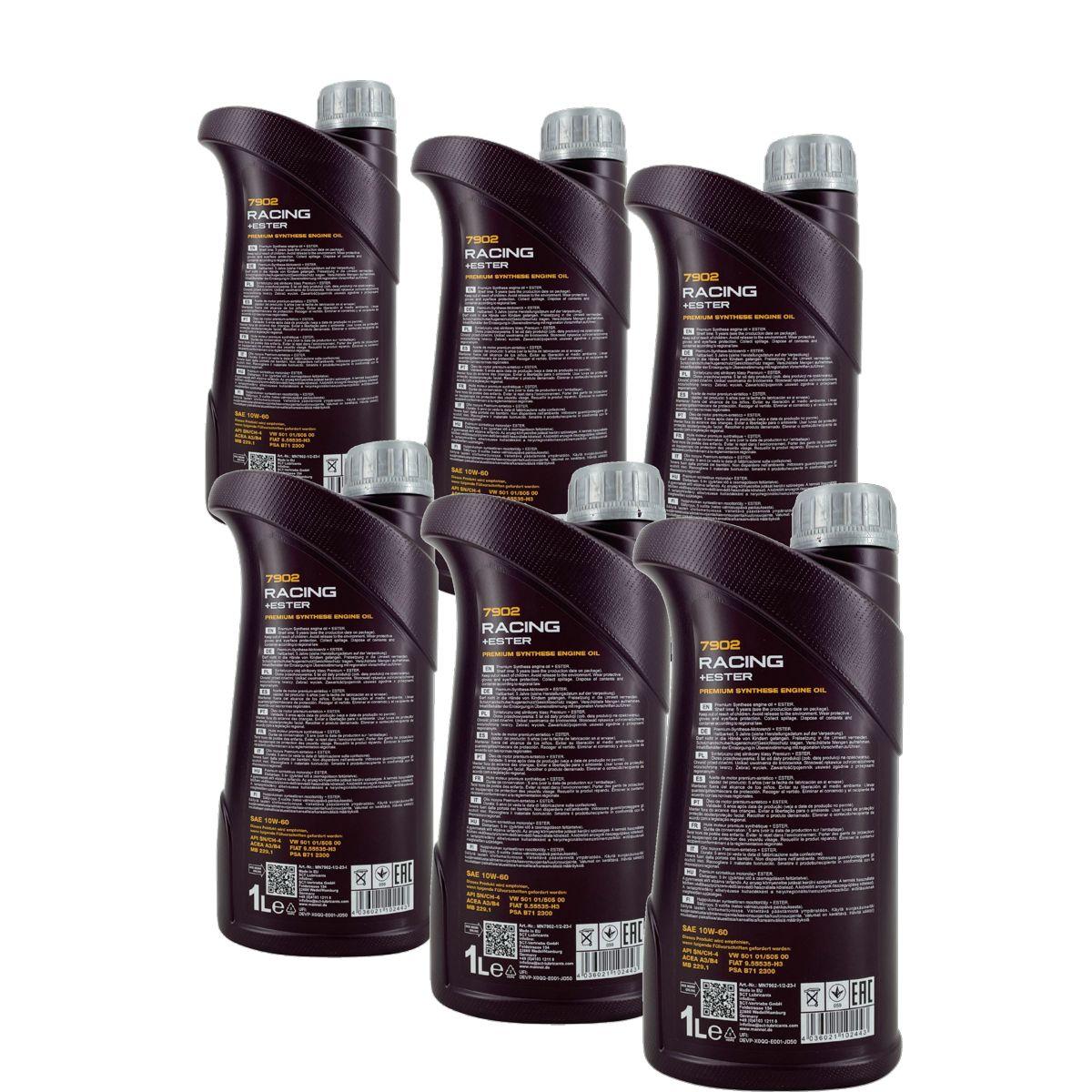 Mannol Racing + Ester 10W-60 6x1 Liter