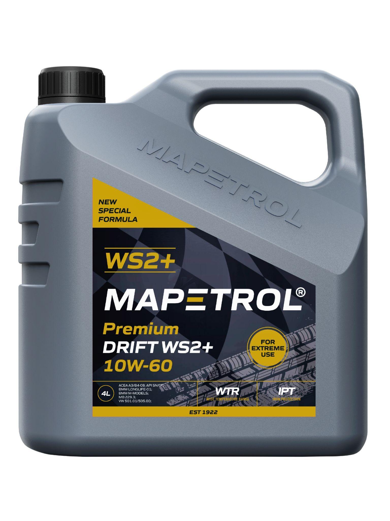 Mapetrol Premium Drift WS2+ 10W-60 4 Liter