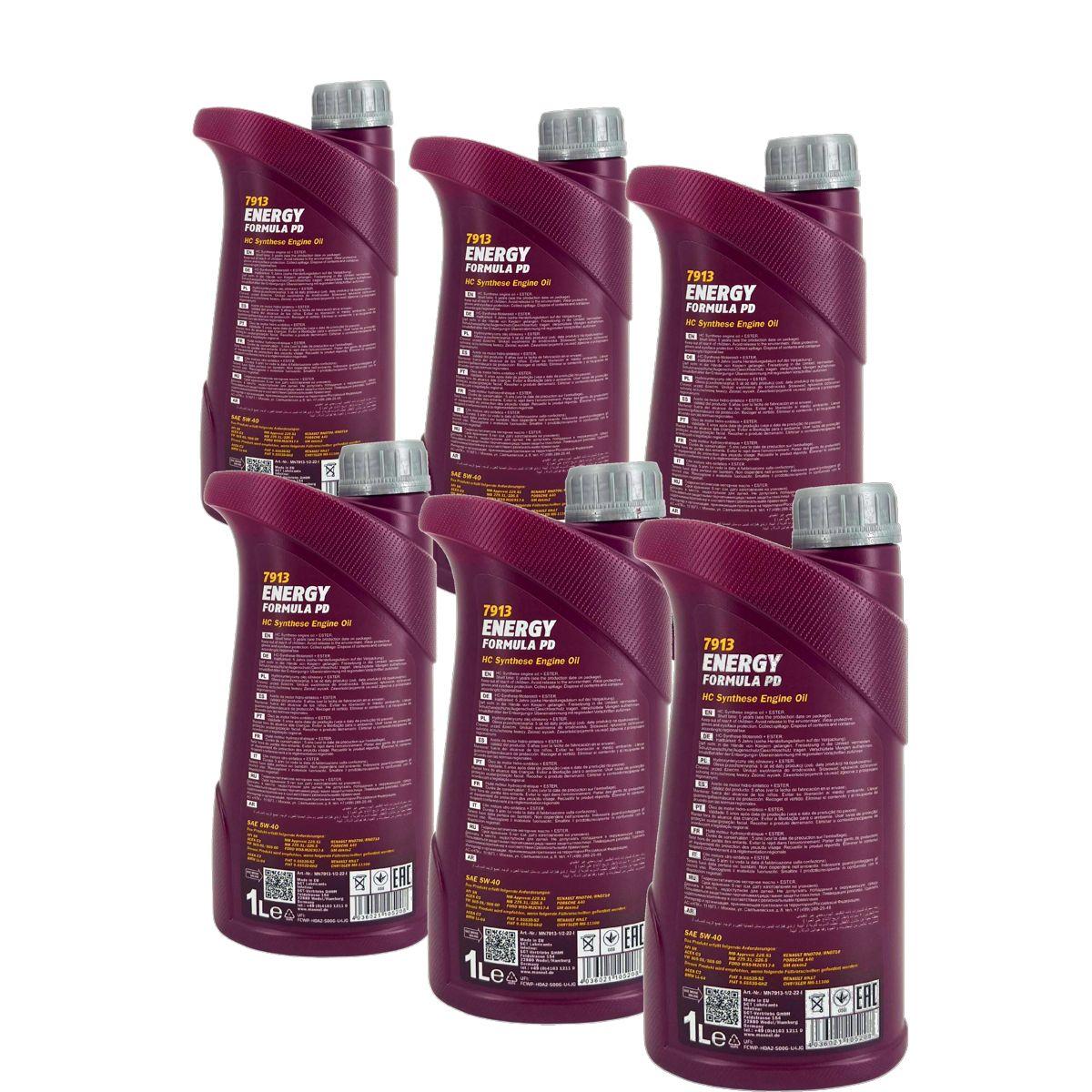 Mannol Energy Formula PD 5W-40 6x1 Liter
