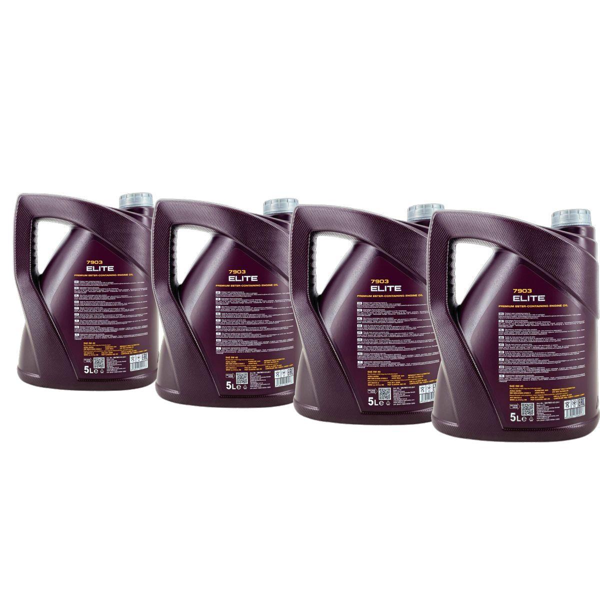 Mannol Elite 5W-40 4x5 Liter