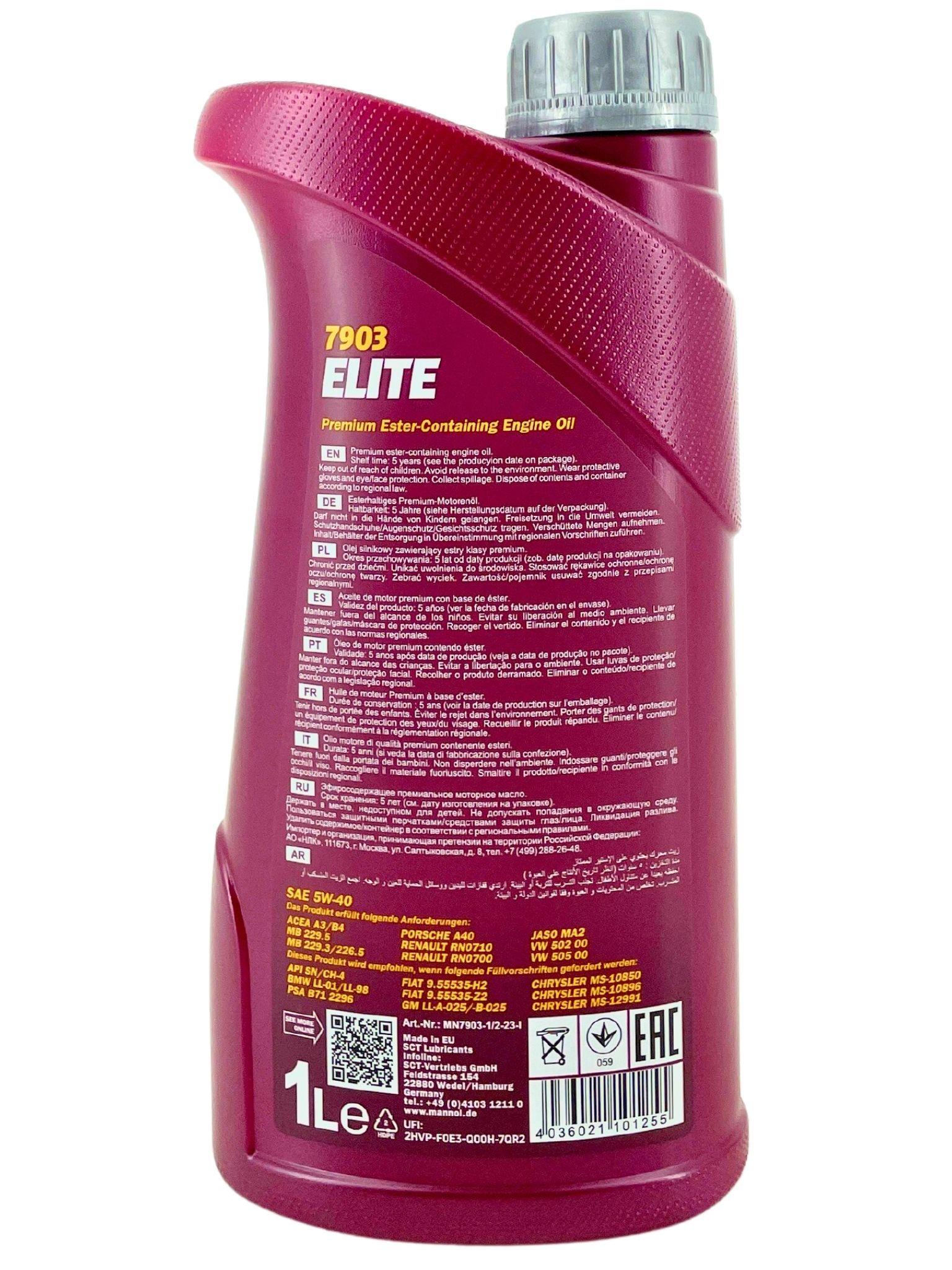 Mannol Elite 5W-40 1 Liter