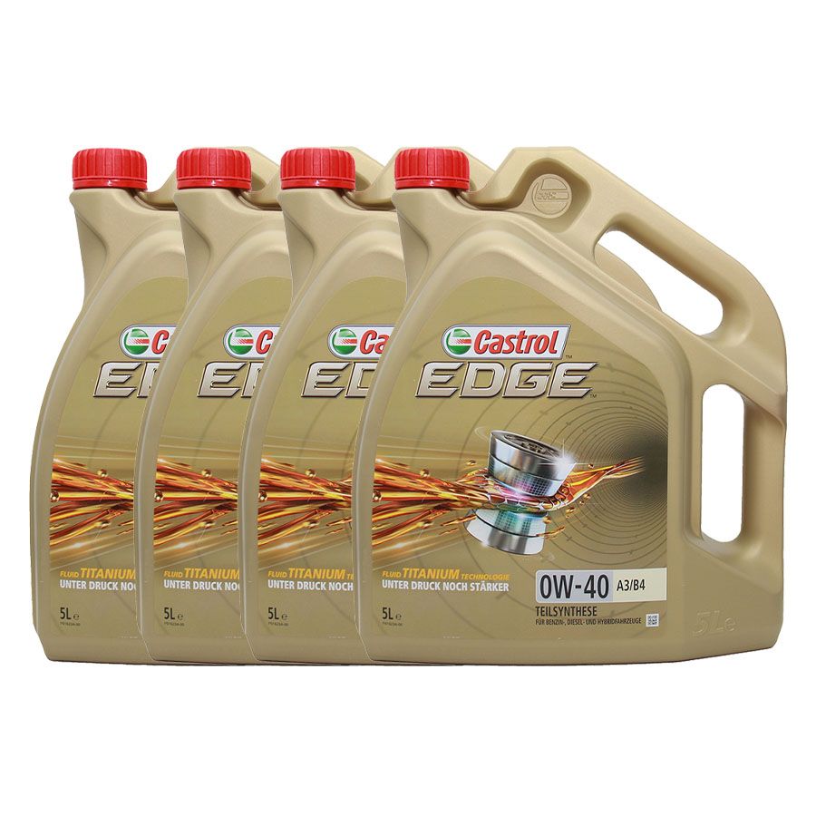 Castrol Edge Fluid Titanium 0W-40 A3/B4 4x5 Liter
