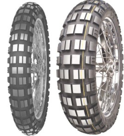 MITAS E-10 DAKAR 110/80 B19 TL 59T YELLOW STRIPE FRONT M+S