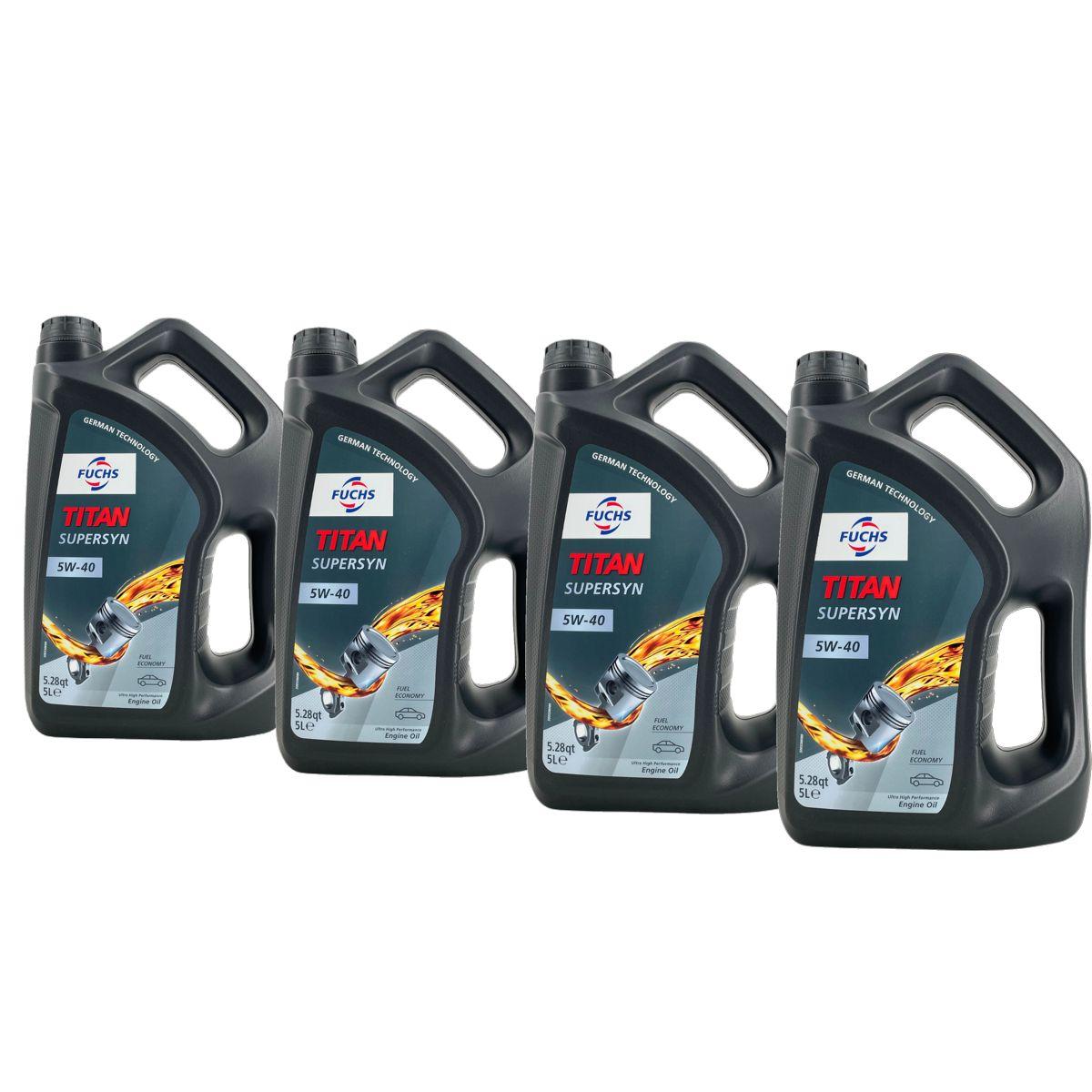Fuchs Titan Supersyn 5W-40 4x5 Liter