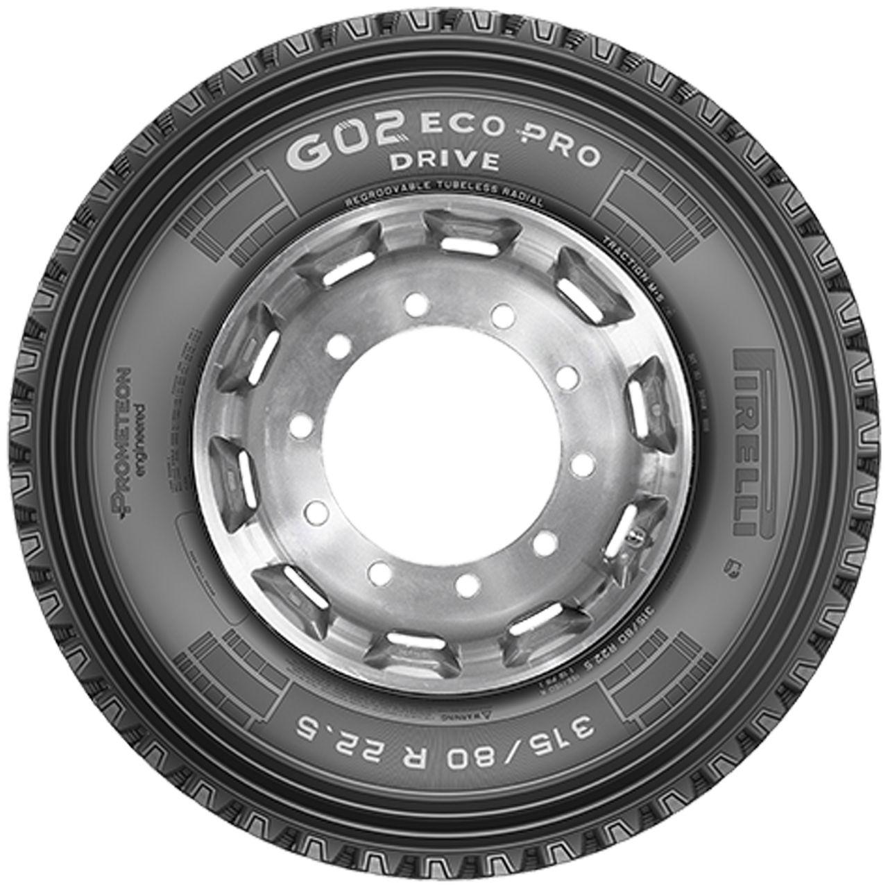 PIRELLI 13 R 22.5 TL 158/156K G02 ECO PRO DRIVE M+S 3PMSF