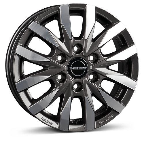 BORBET DESIGN CW6 mistral anthracite glossy polished 6.5Jx17 6x120 ET50