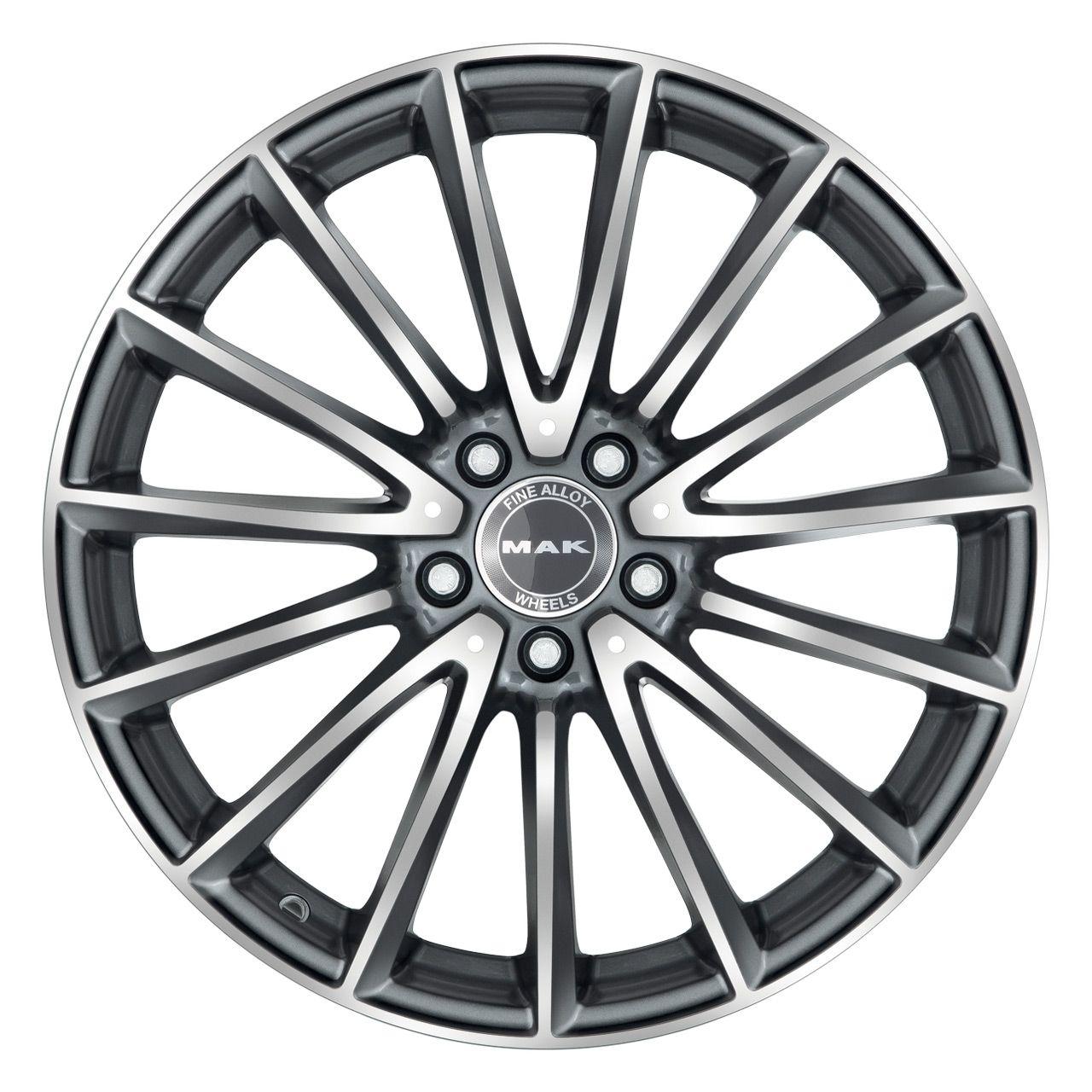 MAK KOMET gun metallic mirror 9.0Jx19 5x112 ET50