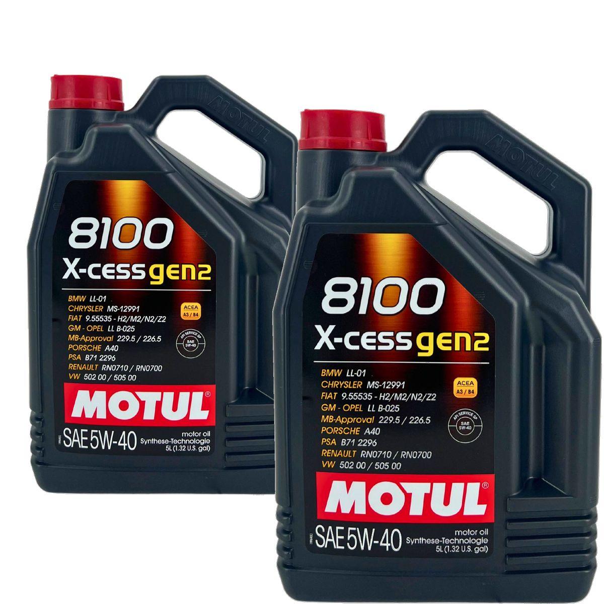 Motul 8100 X-cess GEN2 5W-40 2x5 Liter