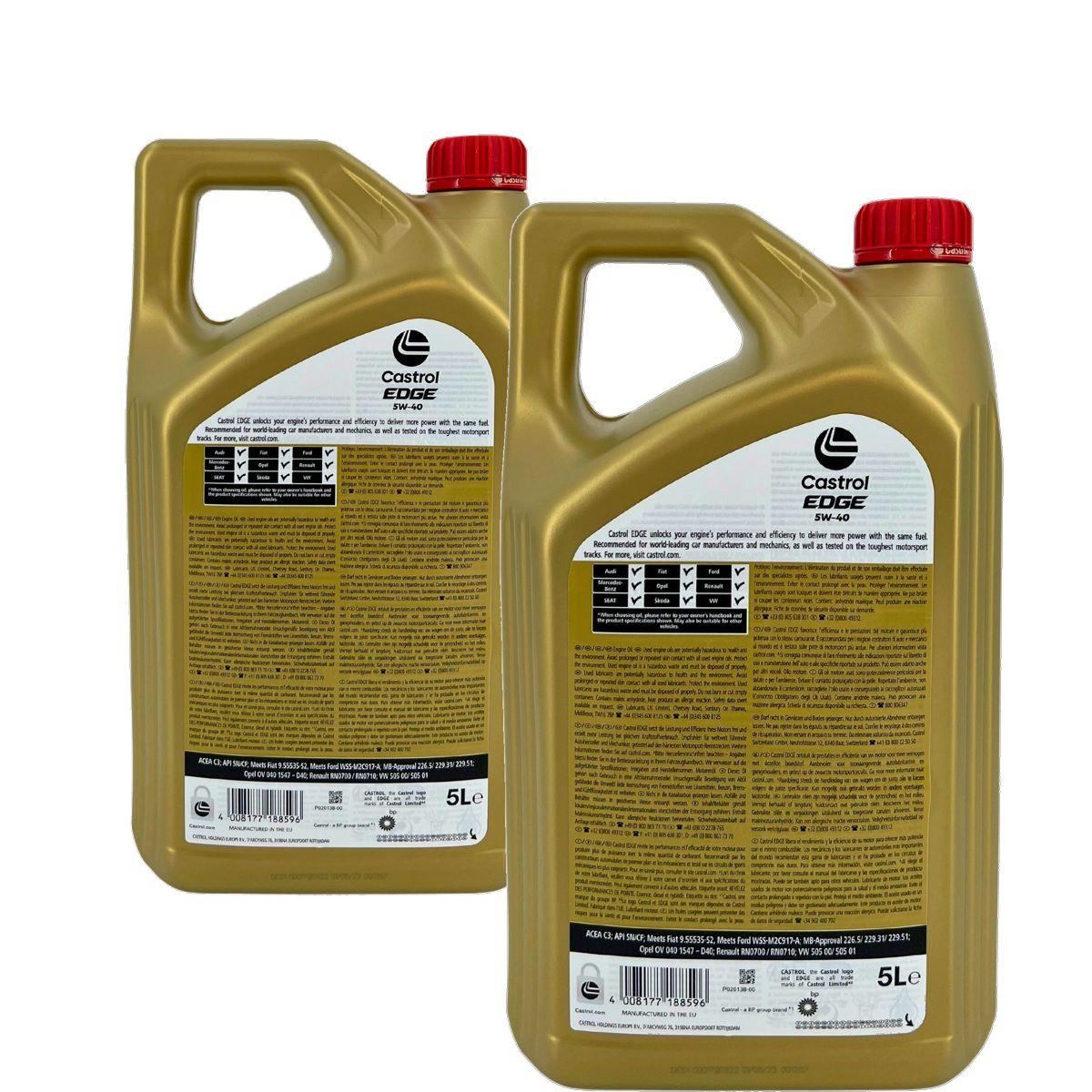 Castrol Edge 5W-40 2x5 Liter