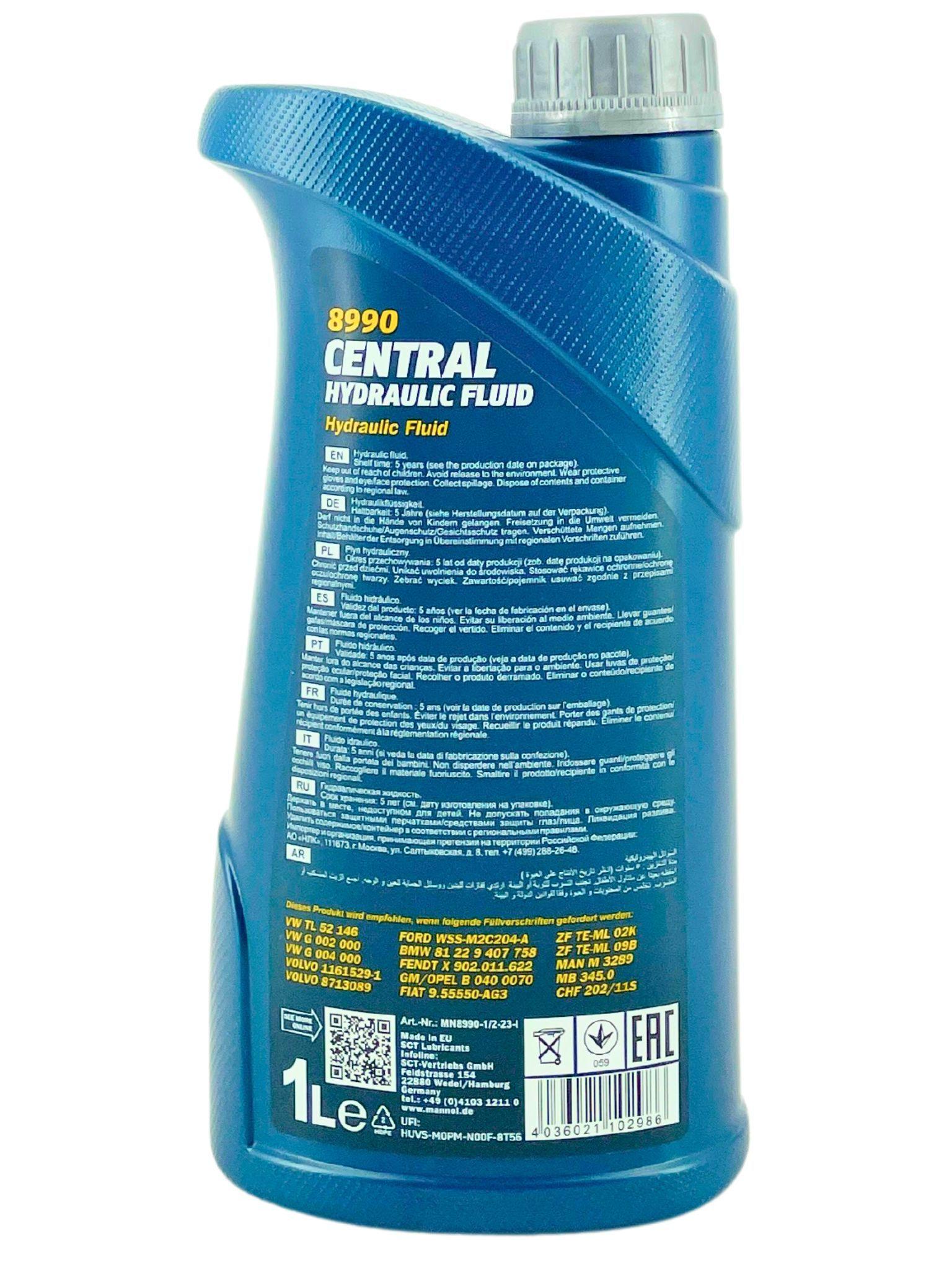 Mannol Central Hydraulic Fluid Hydrauliköl Servolenkungsöl 1 Liter