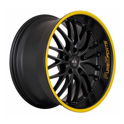 BARRACUDA VOLTEC T6 mattblack puresports color trim gelb 7.0Jx17 4x100 ET38