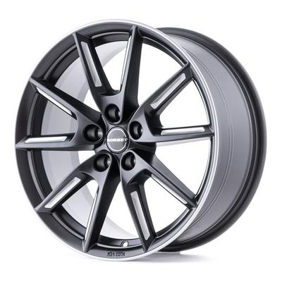 BORBET DESIGN LX19 schwarzmatt poliert mit Edelstahlring 8.0Jx19 5x112 ET40