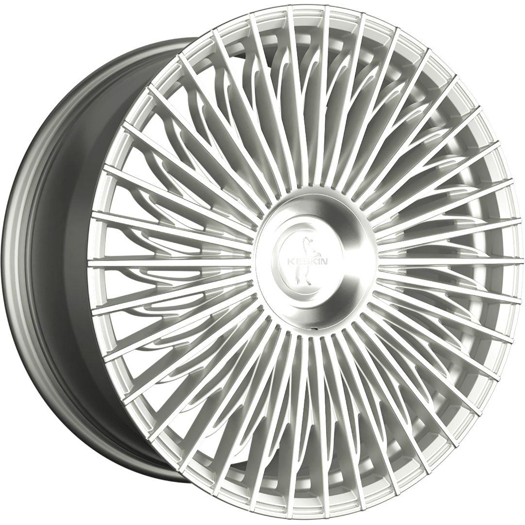 KESKIN WHEELS KT X1 EXCLUSIVE silver front polished 9.5Jx21 5x114.3 ET40