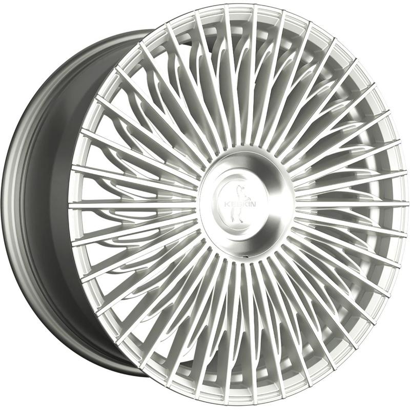 KESKIN WHEELS KT X1 EXCLUSIVE silver front polished 9.5Jx21 5x114.3 ET40