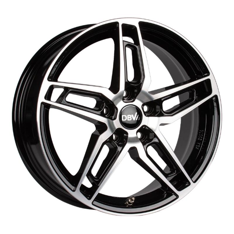 DBV 5DS 005 schwarz glänzend frontpoliert 6.5Jx16 5x112 ET41