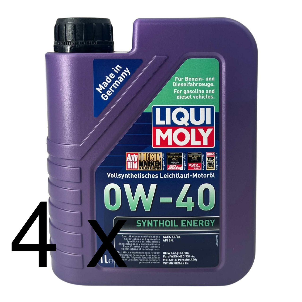 Liqui Moly Synthoil Energy 0W-40 4x1 Liter