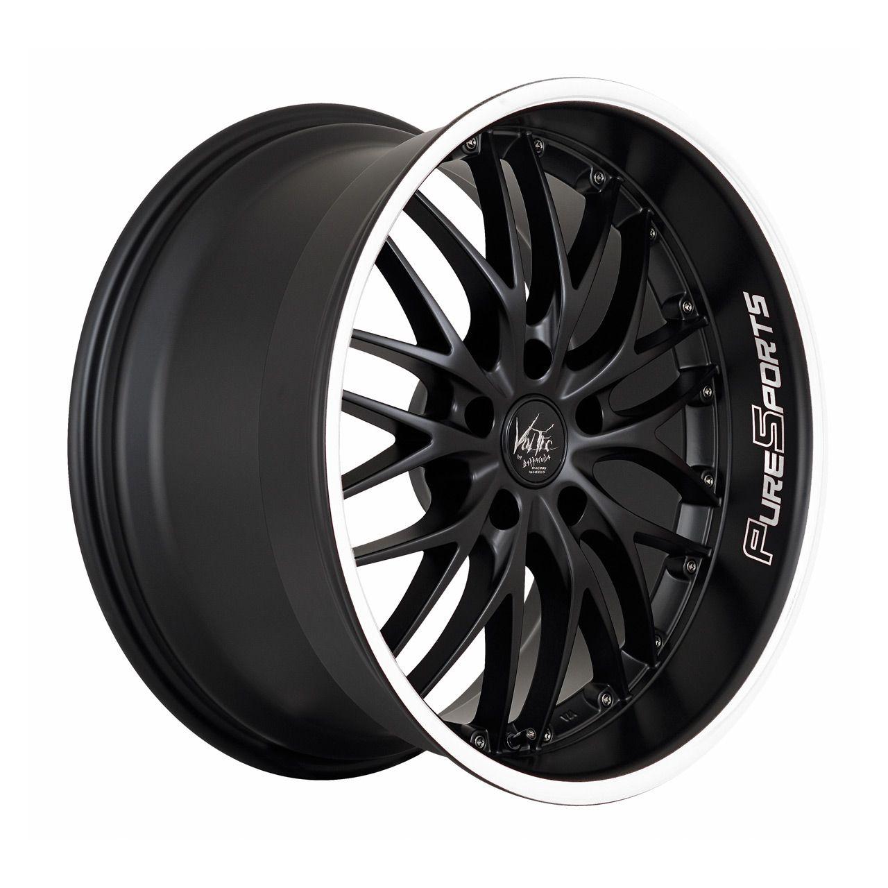 BARRACUDA VOLTEC T6 mattblack puresports color trim weiss 7.0Jx17 4x100 ET38