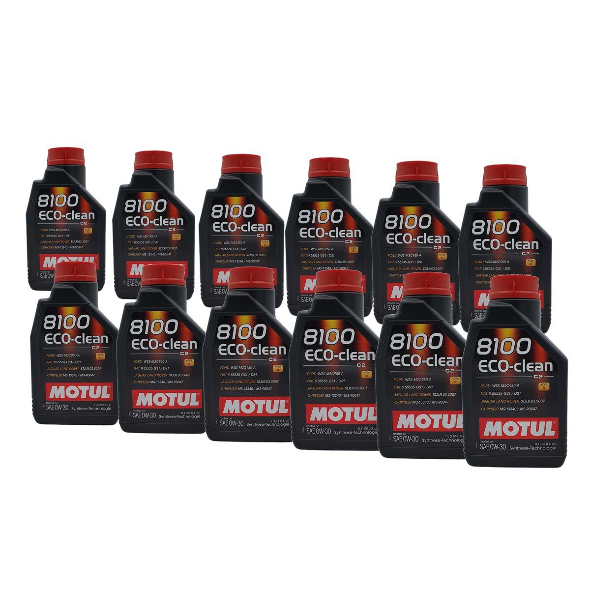 Motul 8100 Eco-clean 0W-30 12x1 Liter