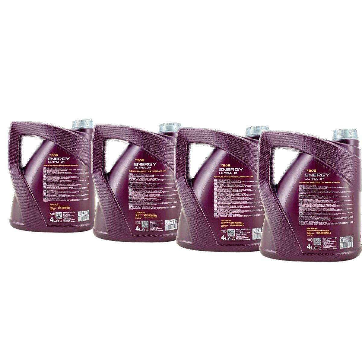 Mannol Energy Ultra JP 5W-20 4x4 Liter