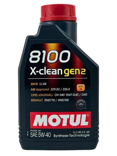 Motul 8100 X-clean GEN2 5W-40 1 Liter