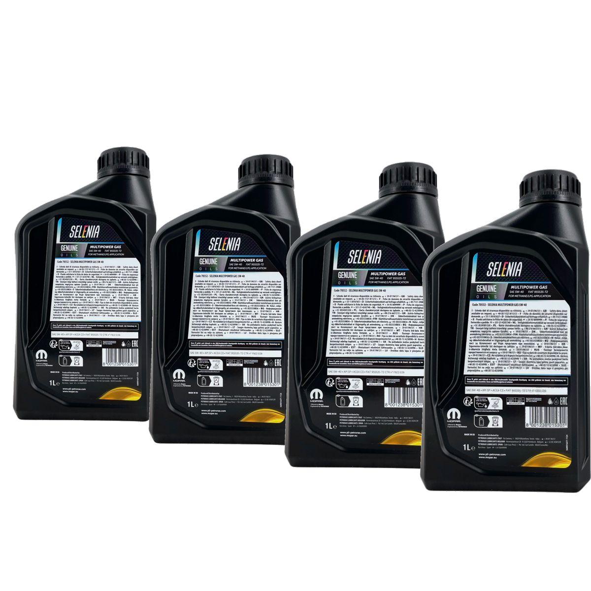 Selenia Multipower Gas 5W-40 4x1 Liter