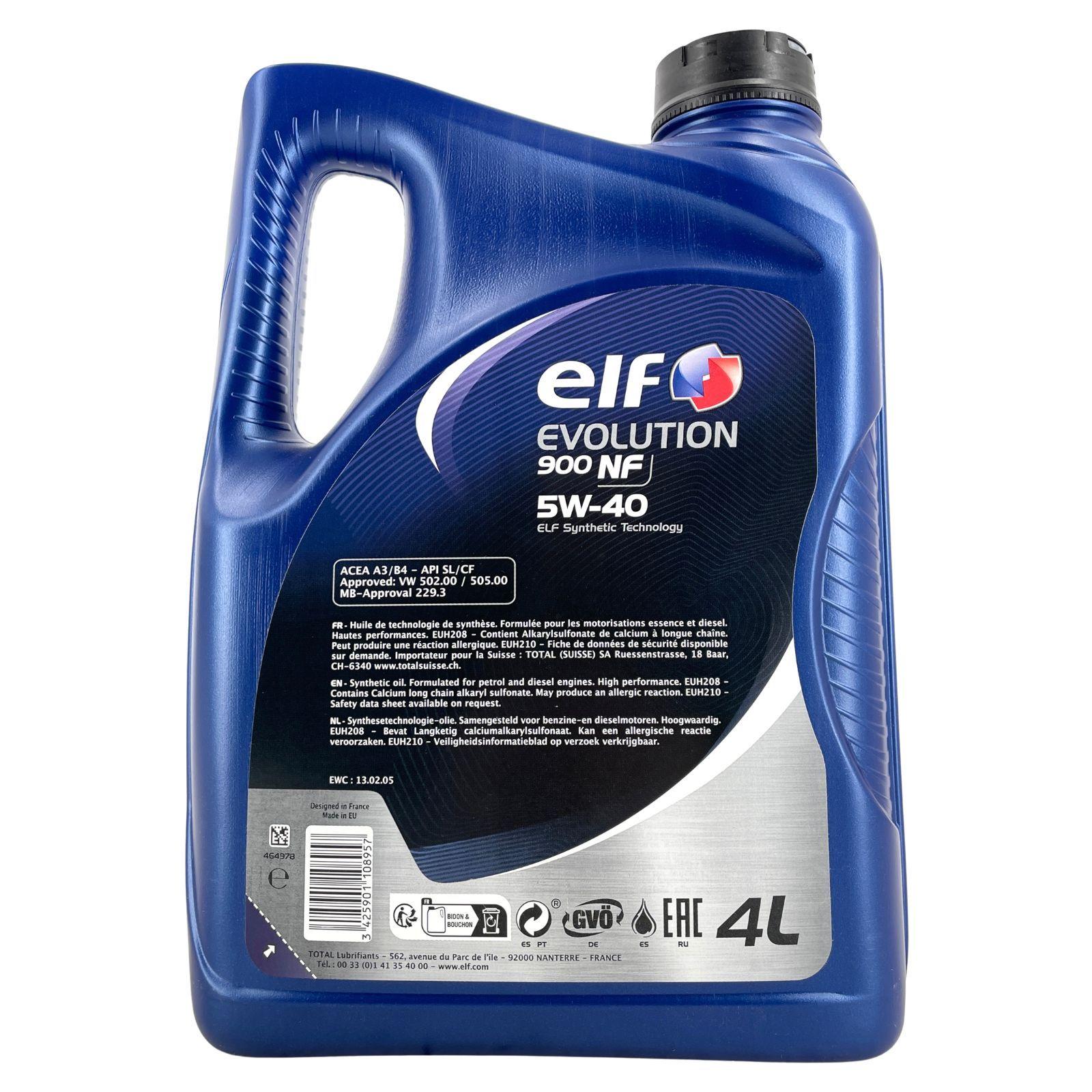 Elf Evolution 900 NF 5W-40 4 Liter