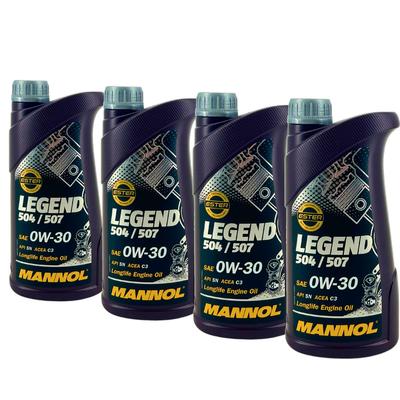 Mannol Legend 504/507 0W-30 4x1 Liter