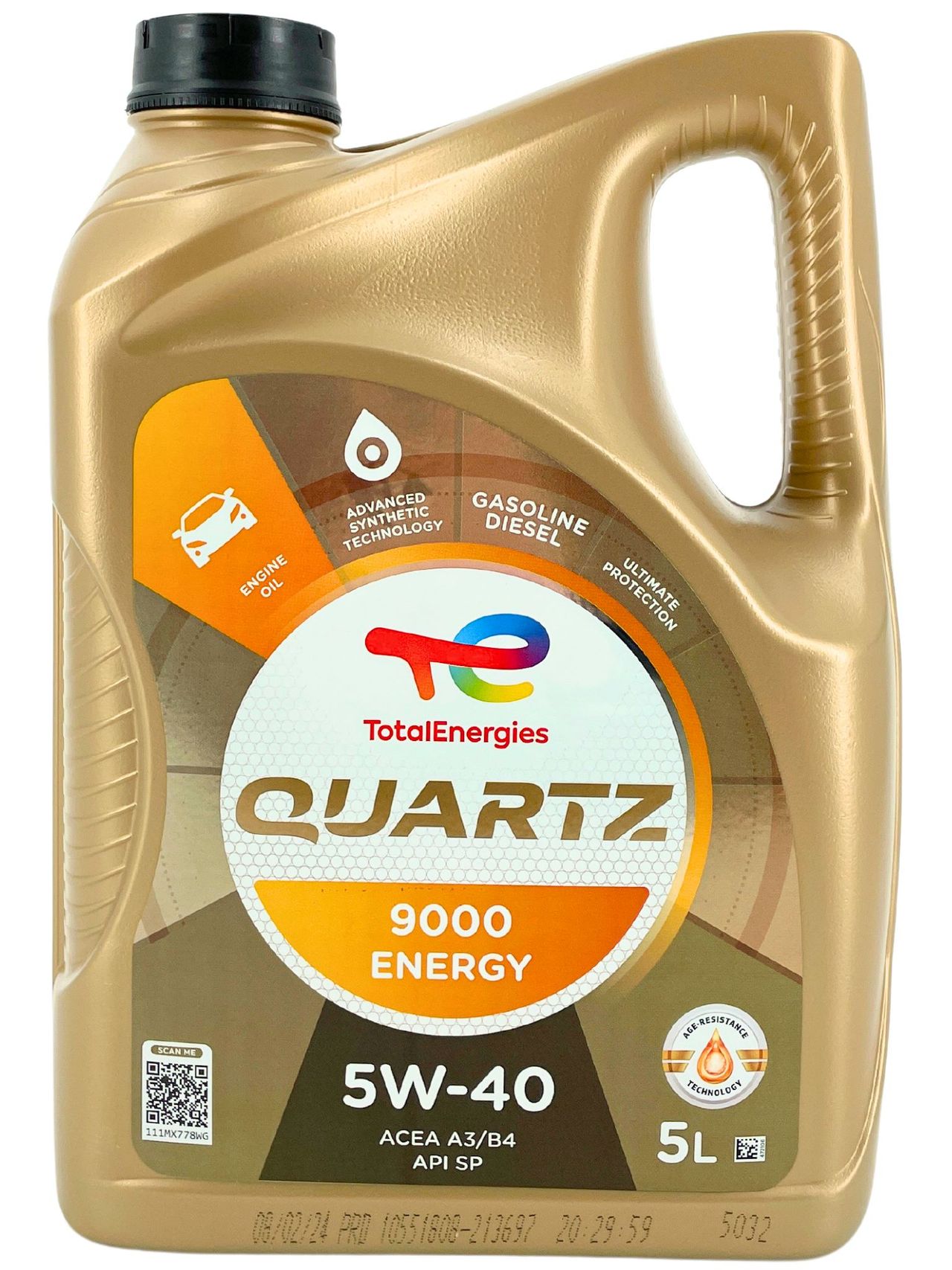 Total Quartz 9000 Energy 5W-40 5 Liter