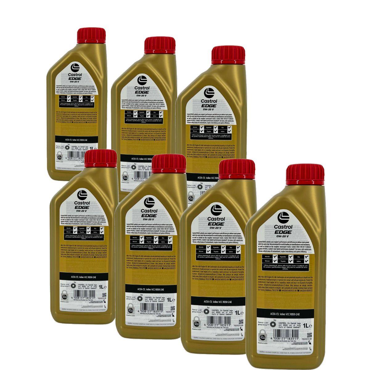Castrol Edge 0W-20 V 7x1 Liter