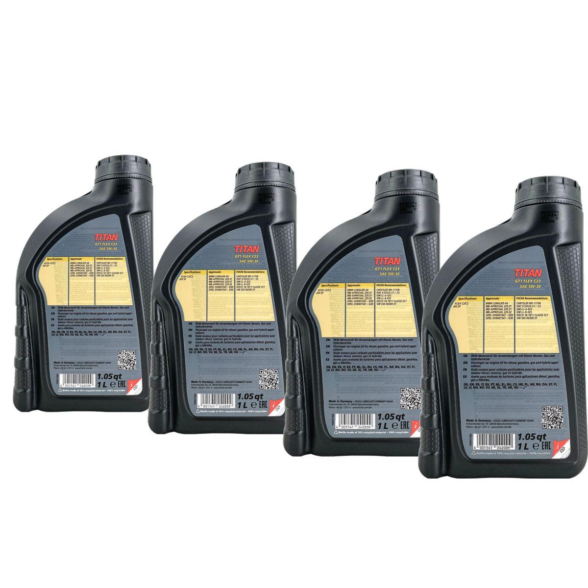 Fuchs Titan GT1 Flex C23 5W-30  4x1 Liter