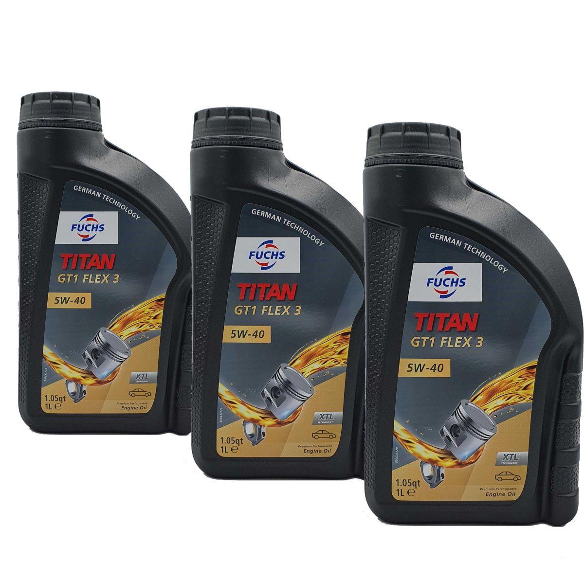 Fuchs Titan GT1 Flex 3 5W-40 3x1 Liter