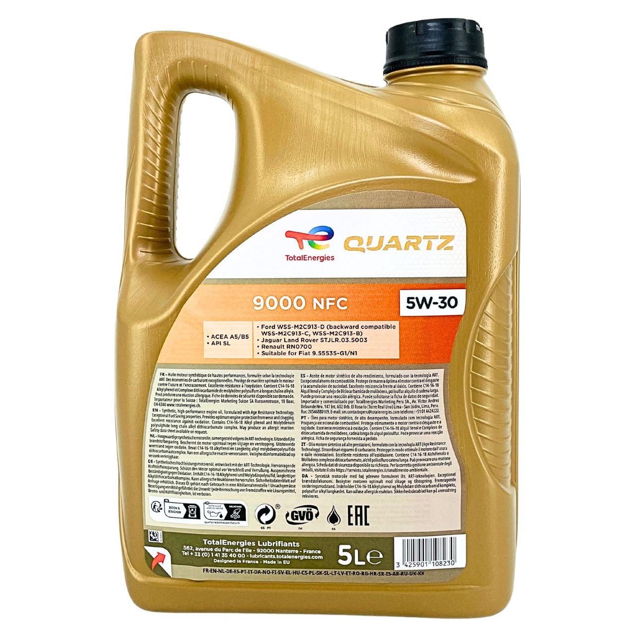 Total Quartz 9000 NFC 5W-30 5 Liter