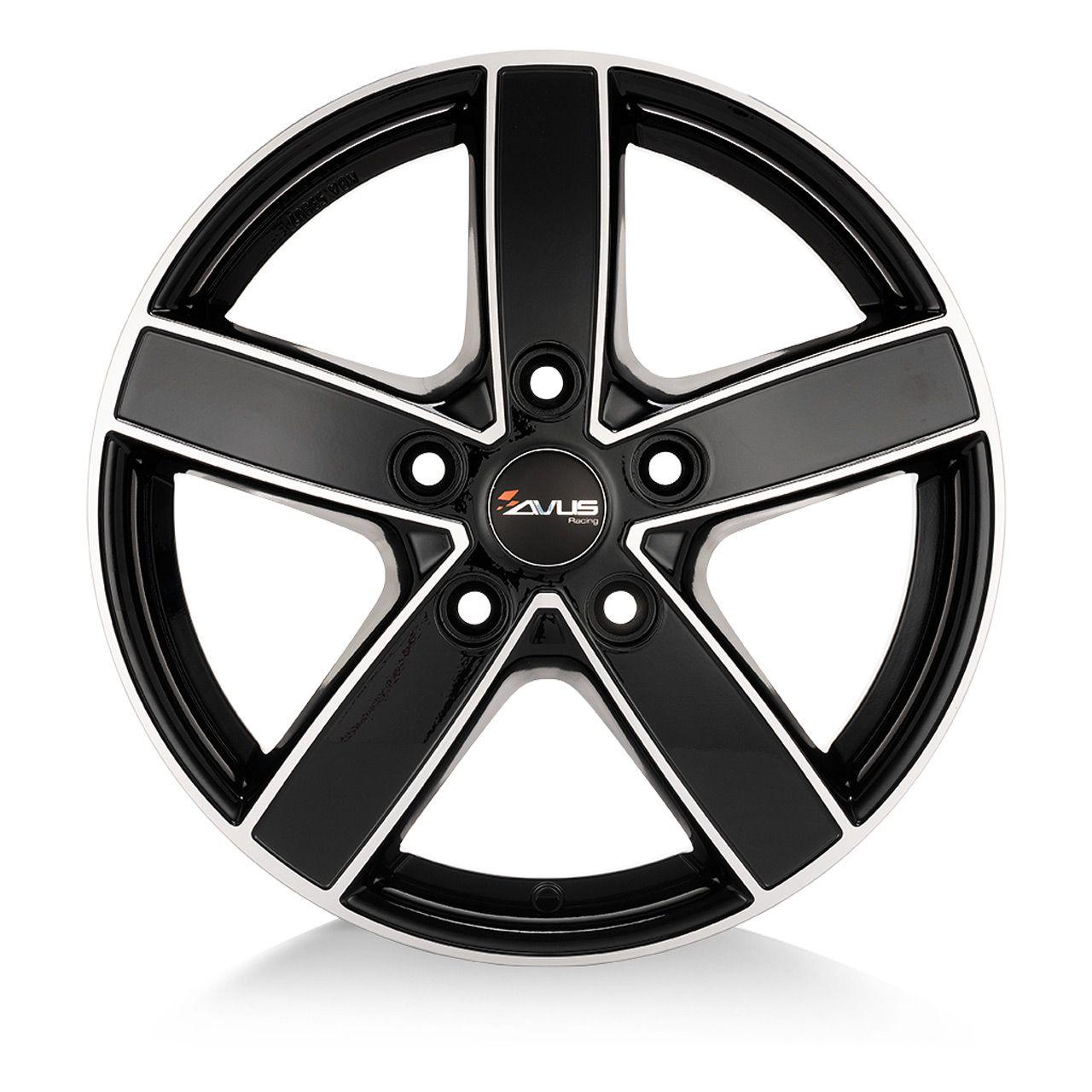 AVUS RACING AC-V51 black polished 6.5Jx16 5x118 ET62