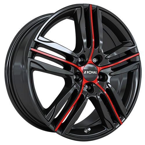 RONAL RONAL R57 MCR jetblack-red spoke 7.5Jx19 5x105 ET40