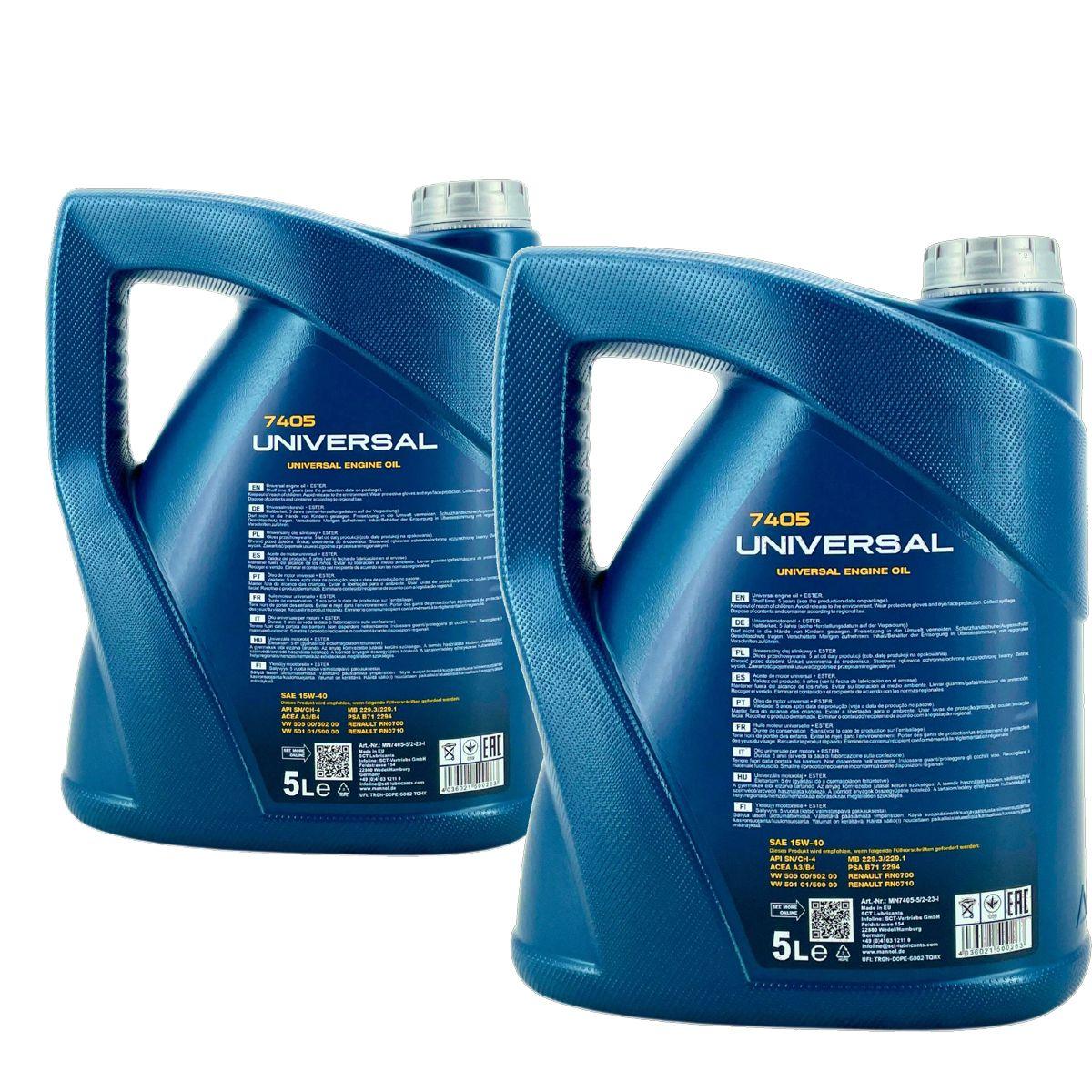 Mannol Universal 15W-40 2x5 Liter