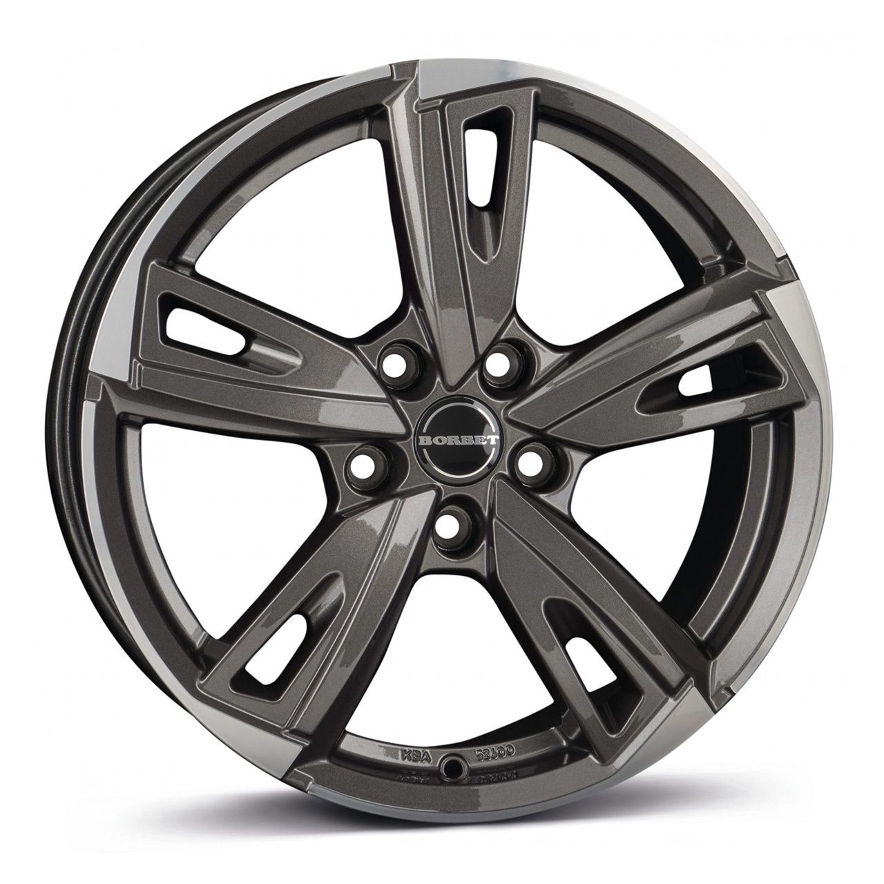 BORBET DESIGN BU1 mistral anthracite glossy polished 8.0Jx18 5x112 ET44