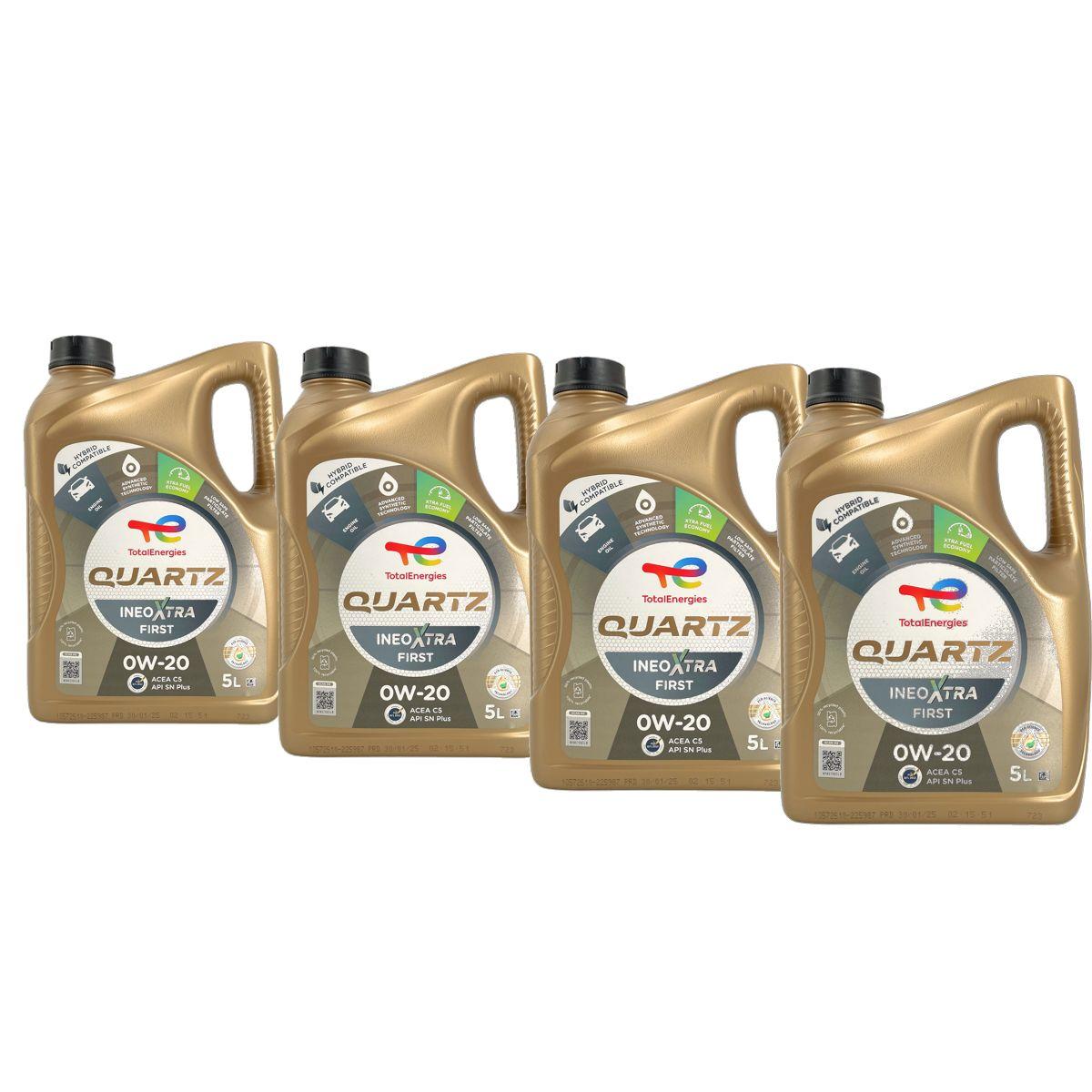 Total Quartz Ineo Xtra First 0W-20 4x5 Liter
