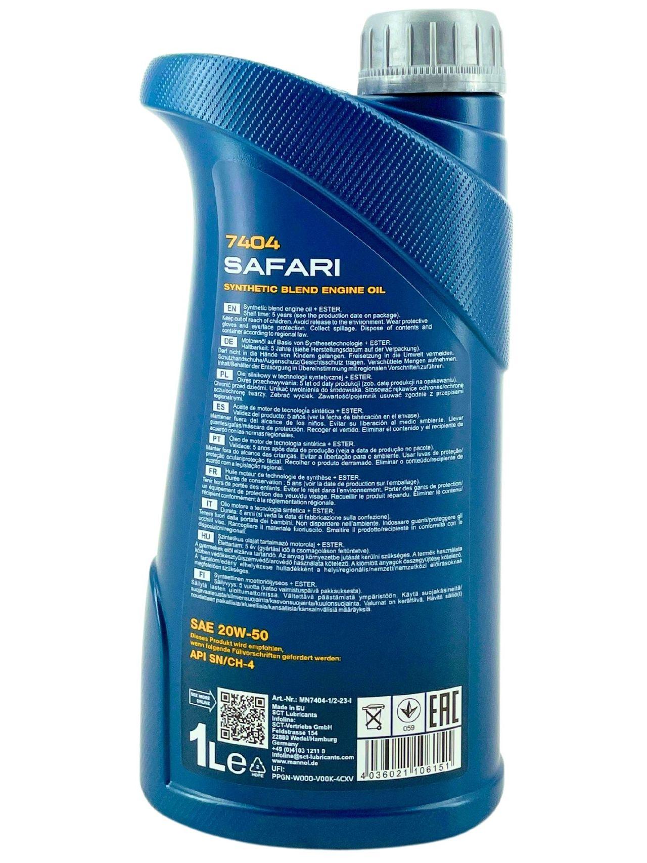 Mannol Safari 20W-50 1 Liter