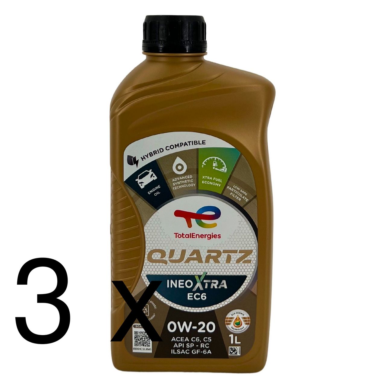 Total Quartz Ineo Xtra EC6 0W-20 3x1 Liter