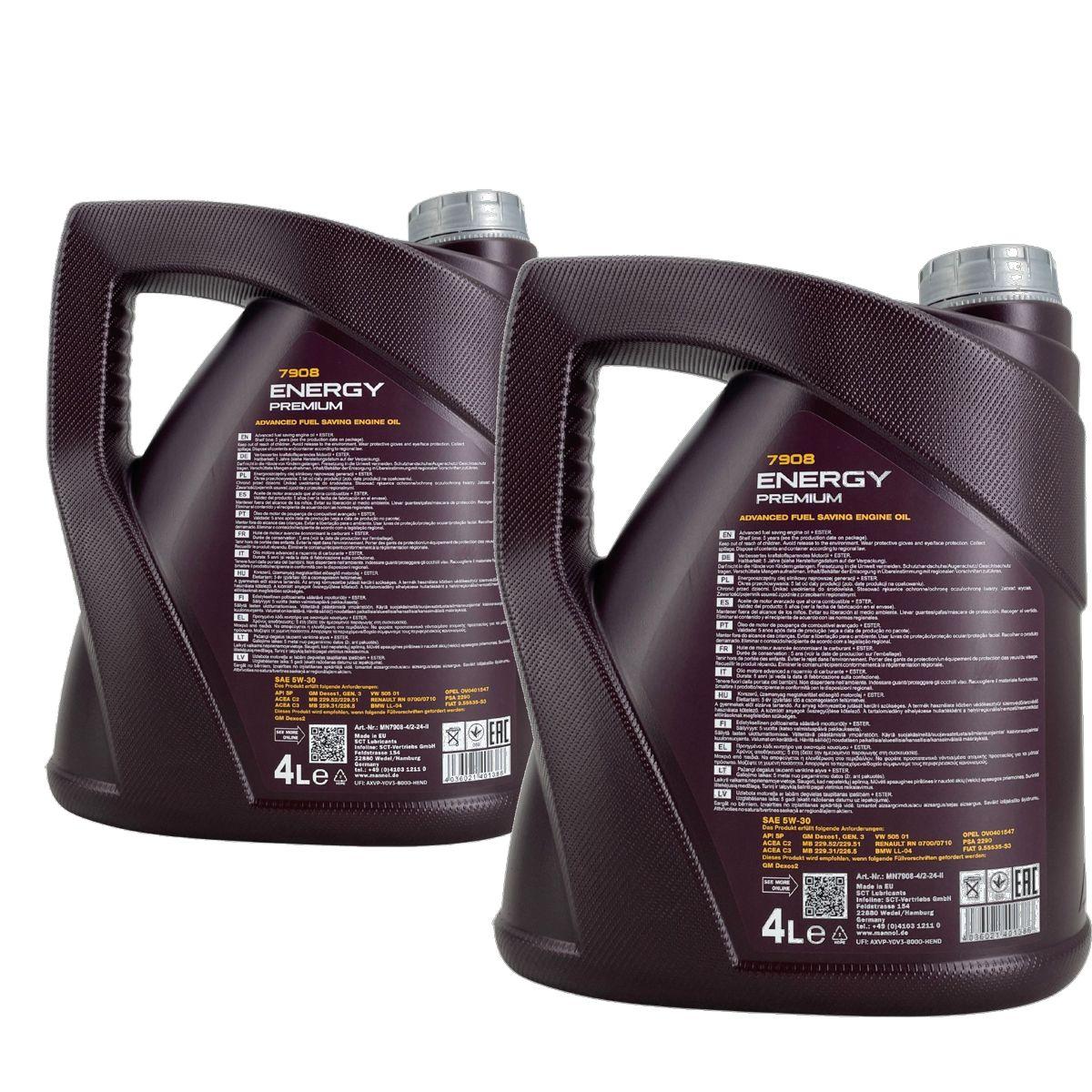 Mannol Energy Premium 5W-30 2x4 Liter