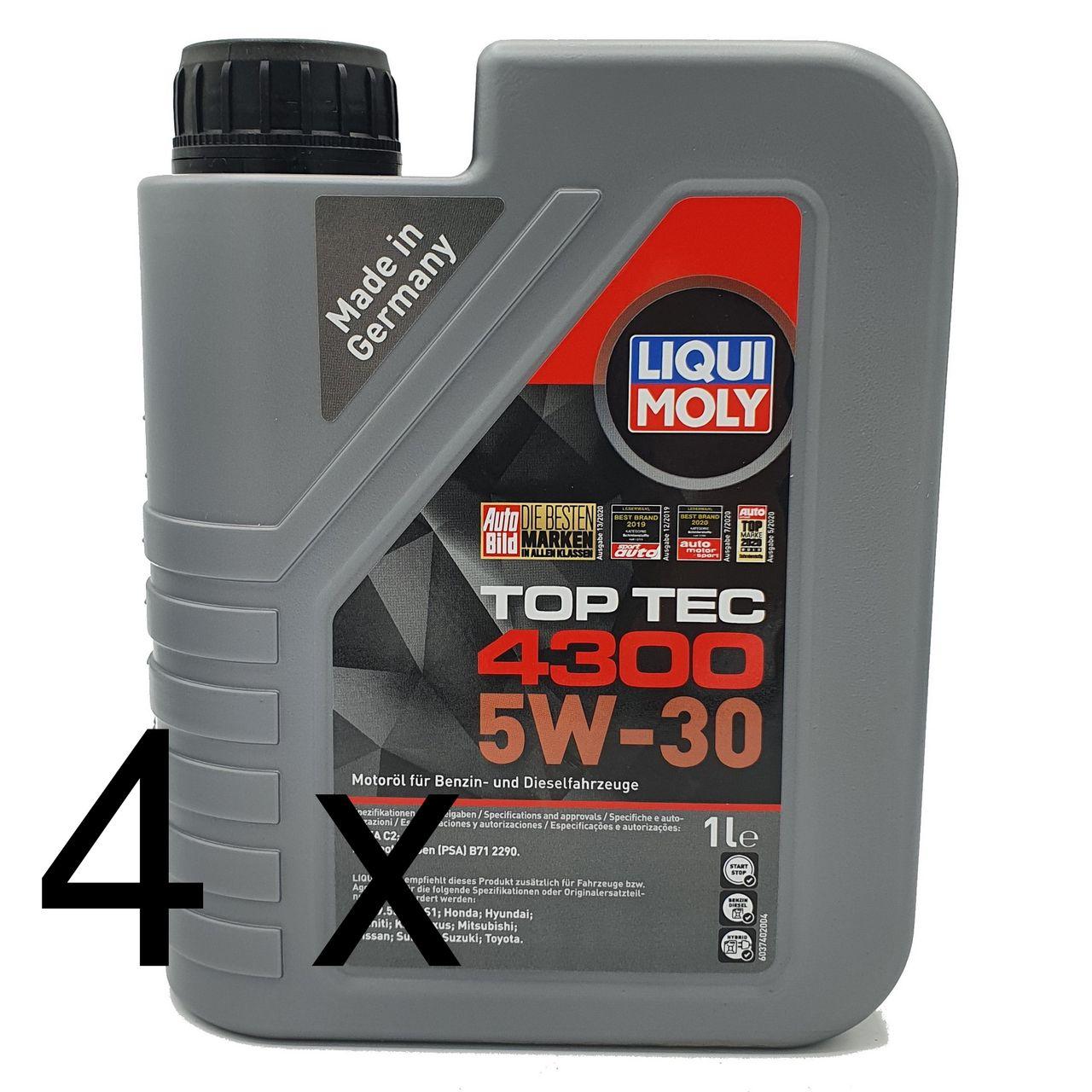 Liqui Moly Top Tec 4300 5W-30 4x1 Liter