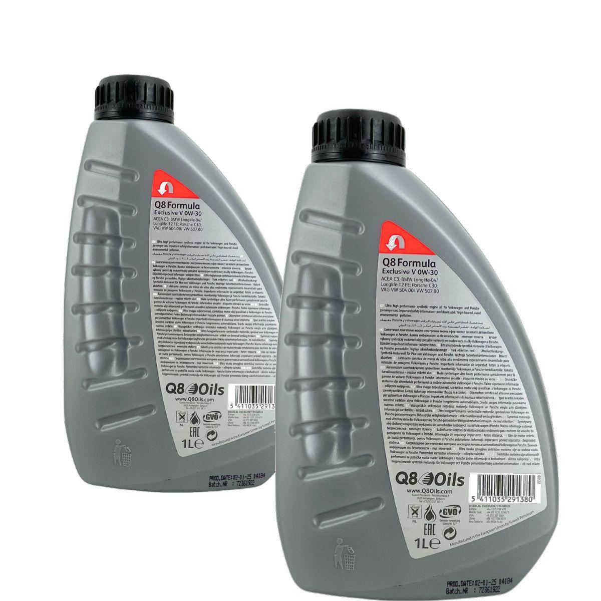 Q8 Formula Exclusive V 0W-30 2x1 Liter