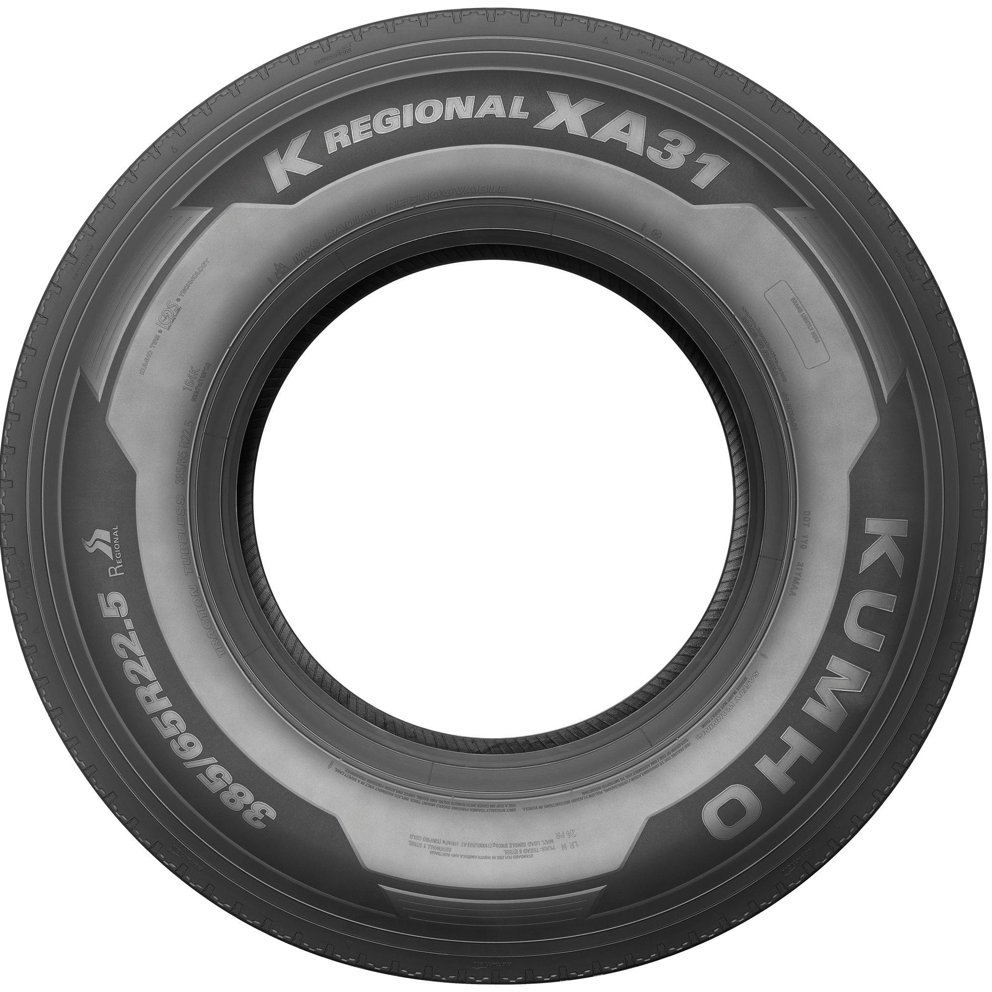 KUMHO 385/55 R 22.5 TL 160K/158L K REGIONAL XA31 18PR M+S 3PMSF LRJ